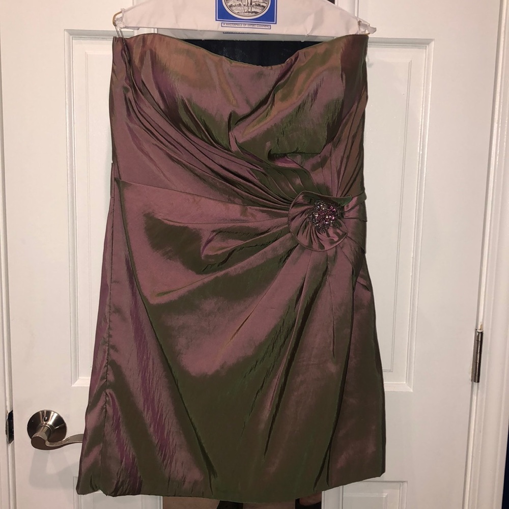 Caviar Strapless Formal Dress with Optional Shrug
